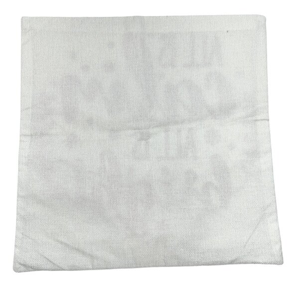 Christmas Pillow Covers 2 I'll Be Home & All Is Calm Printed 18x18 Cotton Linen - Picture 6 of 9